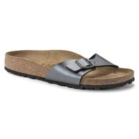 Birkenstock damskie klapki Madrid BS 1021532 METALLIC BLACK (szerokość wąska) 38