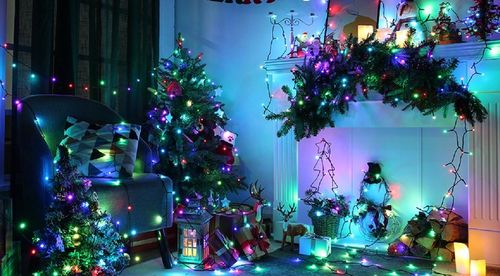 LAMPKI CHOINKOWE 1000 LED ZEWNĘTRZNE STAŁE FLASH GRUBY KABEL KURTYNA MULTI na Arena.pl