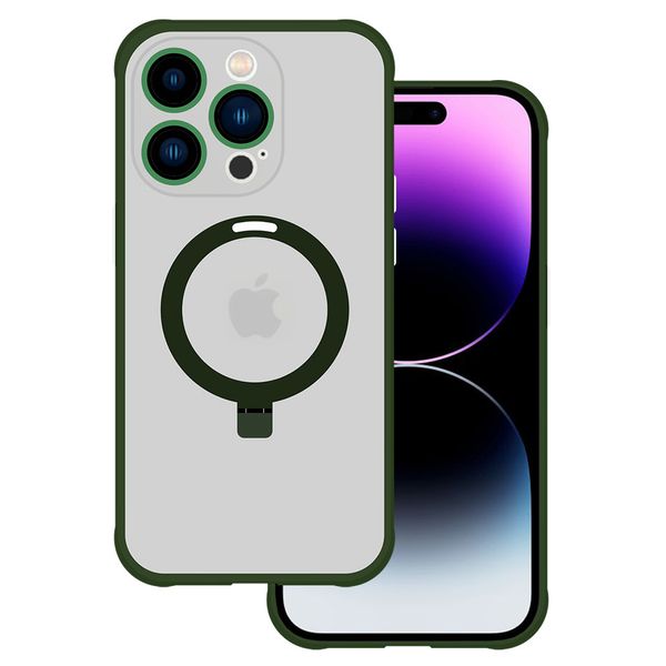 Tel Protect Magical Magsafe Stand Case do Iphone 15 Plus zielony zdjęcie 1