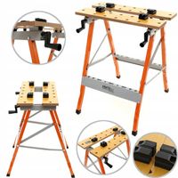 STÓŁ WARSZTATOWY SKŁADANY RZEMIEŚLNICZY NARZĘDZIOWY BLAT ROBOCZY MONTAŻOWY