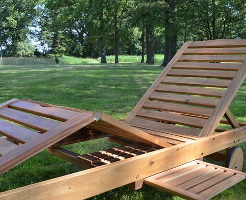 Leżak Leżanka Ogrodowy Drewniany HECHT Resort A Tropikalne Drewno Akacjowe na Arena.pl
