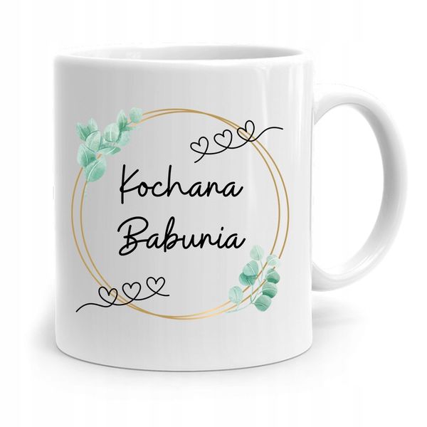 Kubek Dla Babci Na Urodziny Kochana Babunia Z Nadrukiem Ze Zdjęciem zdjęcie 1