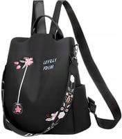 PLECAK DAMSKI MIEJSKI TOREBKA PLECACZEK CZARNY 2W1