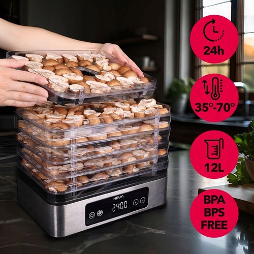 Suszarka do grzybów owoców ATEST PZH stalowe sita HEVA duża aż na Arena.pl