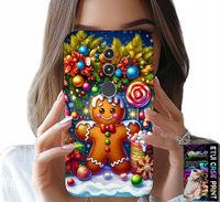 ETUI DO HUAWEI MATE 10 PRO - PIERNIK, CUKIERKOWE WZORY ŚWIĘTA + FOLIA