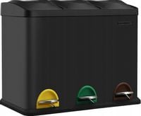 KOSZ NA ŚMIECI ŚMIETNIK STAL NIERDZEWNA 45 L