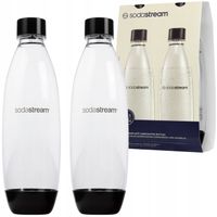 2x BUTLE BUTELKI SODA STREAM BUTELKA DO SATURATORA 1L DWUPAK DO ZMYWARKI