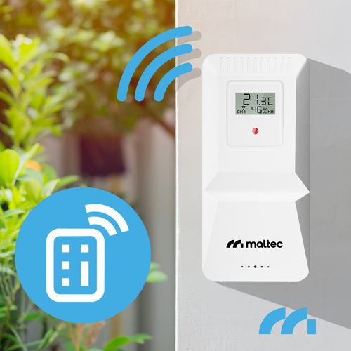 Stacja Pogodowa Bezprzewodowa Termometr Higrometr Czujnik Zewnętrzny Pogody na Arena.pl