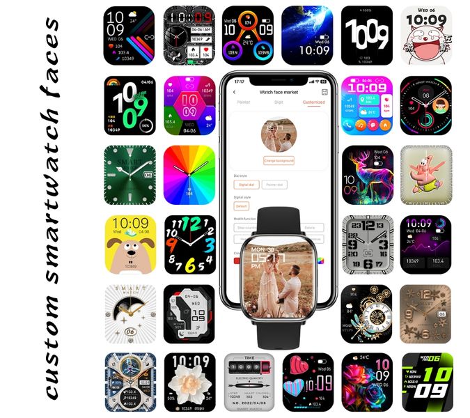 smartwatch damski rubicon rncf31 black zdjęcie 6