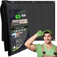 OSŁONA BALKONOWA MATA TARASOWA SIATKA NA BALKON TARAS PŁOT 1x5m UV 95%