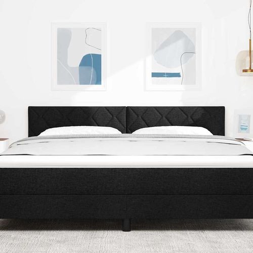 Tapicerowane wezgłowie Geometryczny Czarny 180 cm tkanina na Arena.pl