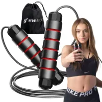 SKAKANKA STALOWA Z ŁOŻYSKAMI TRENING CROSSFIT