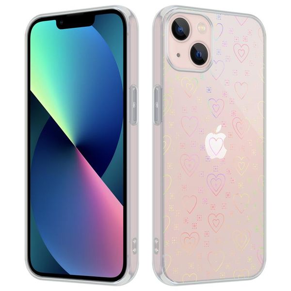 MX HOLO HEART IPHONE 12 PRO MAX CLEAR / PRZEŹROCZYSTY zdjęcie 1