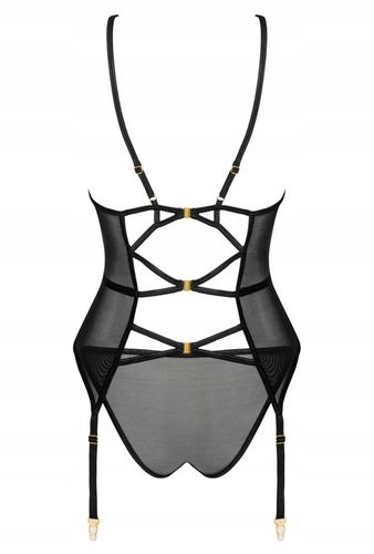 Livco Corsetti Cofashion Hoolyn Półprześwitujący Gorset i Stringi +gratis na Arena.pl