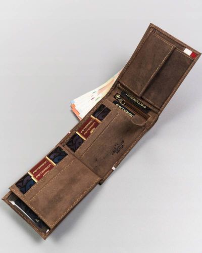 skórzany portfel męski z patriotycznym wzorem - peterson na Arena.pl