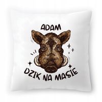 Poduszka Dla Adama Na Urodziny Ze Zdjęciem Na Prezent Biała 40X40 Cm