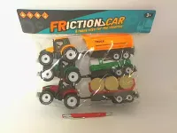 Traktory z przyczepami, 3 sztuki