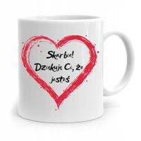 Kubek Prezent Na Walentynki Dziękuje Ci Że Jesteś Z Nadrukiem Ze Zdjęciem
