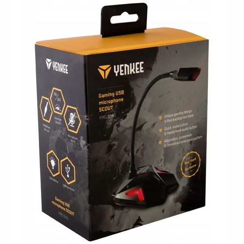 Mikrofon do Komputera dla Graczy Gamingowy USB Yenkee YMC 1040 Biurkowy na Arena.pl