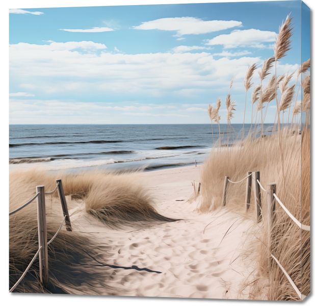 Obraz 90x90cm Nadmorski Most zdjęcie 1