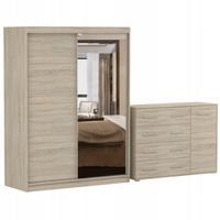 Zestaw VISTA 05 Szafa 150 Komoda FRIDA 02 135 półki SONOMA PRODUCENT