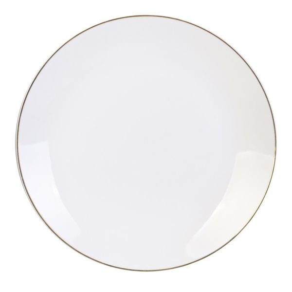 Talerz Pearl Gold 27cm biały zdjęcie 3
