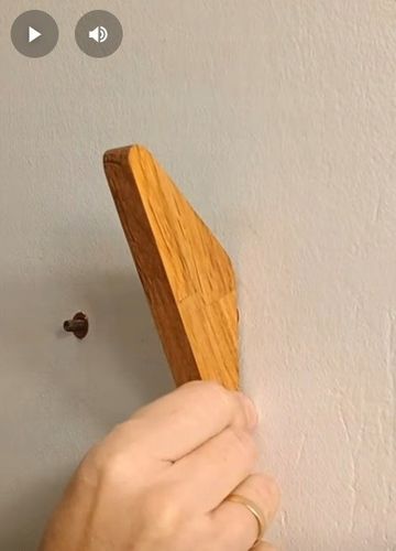 Wieszak Scienny Pojedynczy Drewniany do Pokoju Przedpokoju Kurtki Rustykaln na Arena.pl