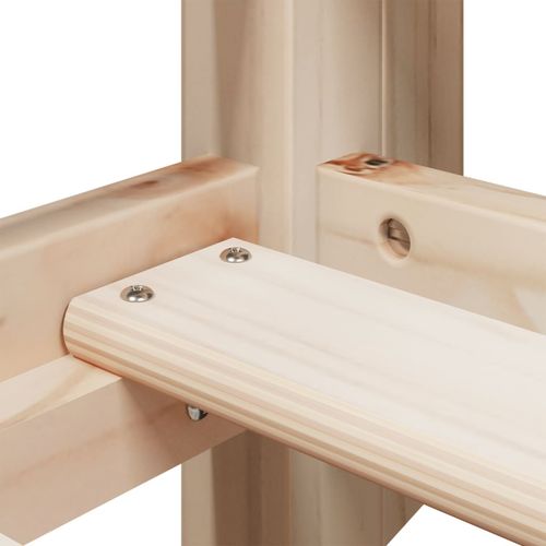 Łóżko z piętrem i daszkiem, 80x200 cm, lite drewno sosnowe na Arena.pl