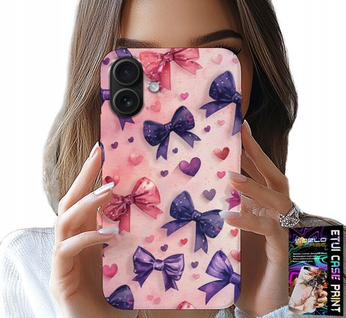 ETUI DO IPHONE 16 PLUS - KOLOROWE WSTĄŻKI WSTĄŻKA WZORY + SZKŁO na Arena.pl