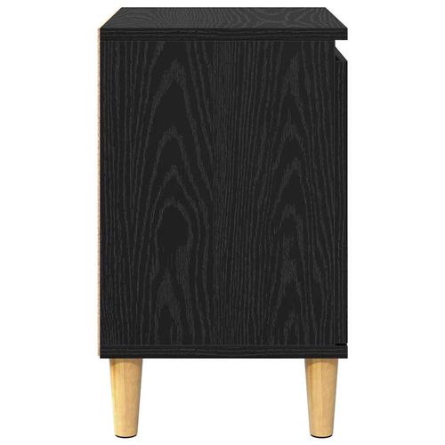 Szafka Nocna Czarny dąb 40 x 30 x 50 cm Materiał drewnopochodny na Arena.pl