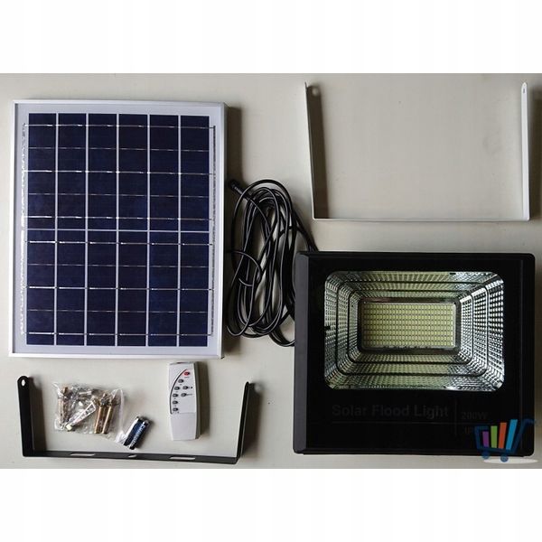 Zestaw Solarny Halogen Led 400W+Czujnik Ruch+Pilot zdjęcie 11