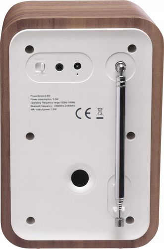 Radio sieciowe DAB, FM, Bluetooth Hanseatic HRA-23 Brązowo-Biały na Arena.pl