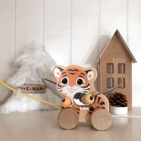 JOUECO : Drewniany labirynt przeplatanka tygrysek