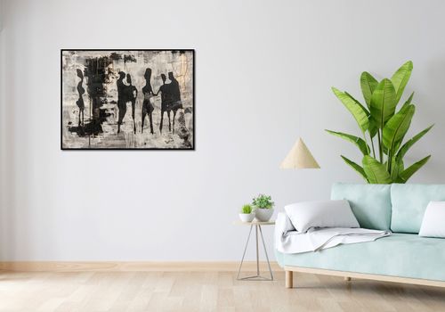 Plakat 100x75cm Szarzy Ludzie na Arena.pl