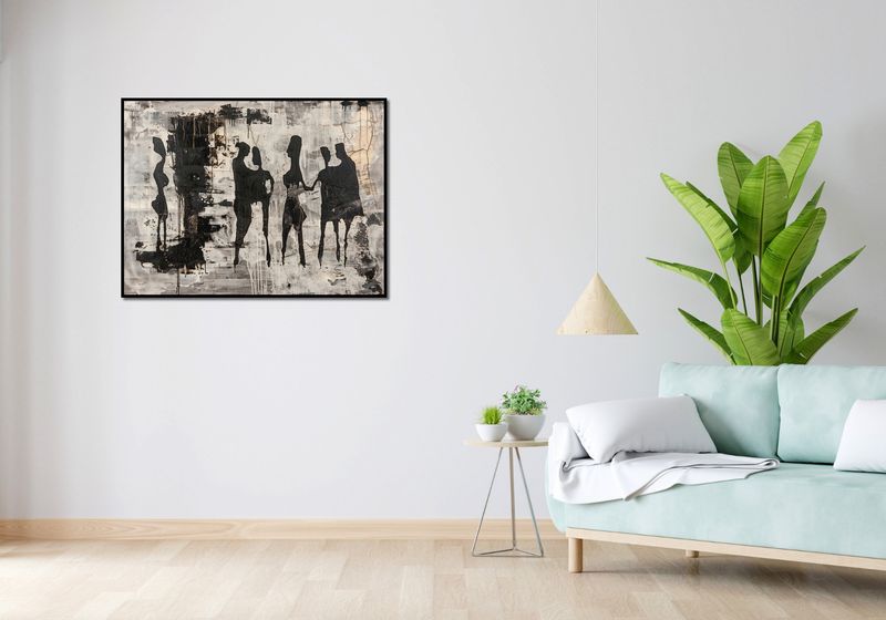Plakat 100x75cm Szarzy Ludzie zdjęcie 4