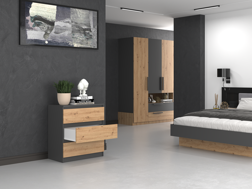 Komoda Malwa M3 ANTRACYT ARTISAN na Arena.pl