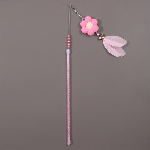 WĘDKA dla kota z dzwoneczkiem MASKOTKĄ 12 różowa na Arena.pl