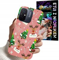 ETUI CASE DO XIAOMI REDMI 12C - ŚWIĄTECZNE WZORY NA ŚWIĘTA RENIFER CHOINKA