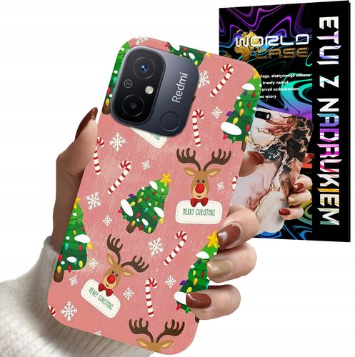 ETUI CASE DO XIAOMI REDMI 12C - ŚWIĄTECZNE WZORY NA ŚWIĘTA RENIFER CHOINKA na Arena.pl
