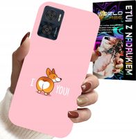ETUI DO MOTOROLA MOTO E22 / E22I - ŚMIESZNE WZORY I LOVE YOU PIESEK OBUDOWA