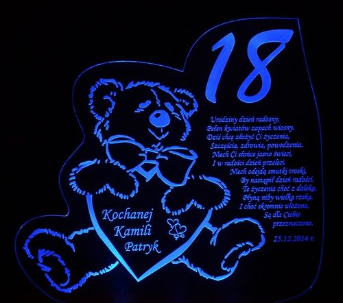 18 50 60 70 80 90 URODZINY STATUETKA PREZENT LED na Arena.pl