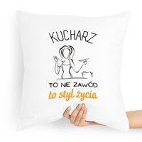 Poduszka Dla Kucharza Prezent To Styl Życia Z Nadrukiem Ze Zdjęciem