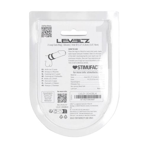 2 loop silicone cockring - black na Arena.pl