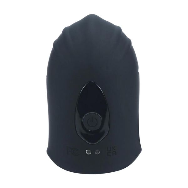 Adjustable Vibrating Silicone Penis Head Stimulator - Black zdjęcie 6