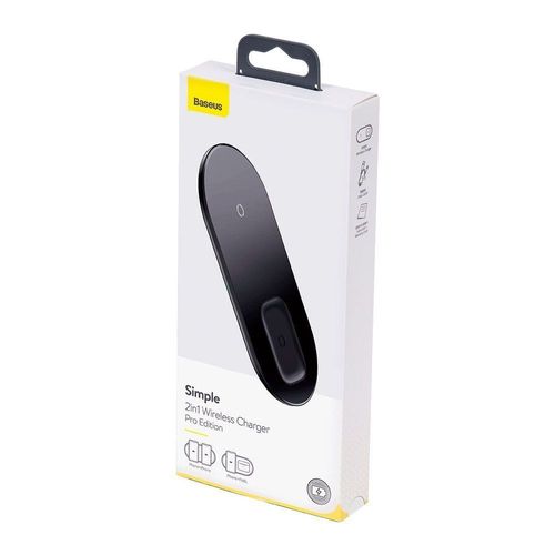 BASEUS SIMPLE PRO 2IN1 WIRELESS CHARGER BLACK na Arena.pl