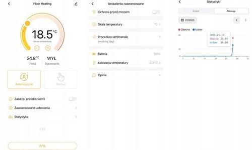 Termostat WIFI z bezprzewodowym przekaźnikiem bezpotencjałowym TUYA na Arena.pl
