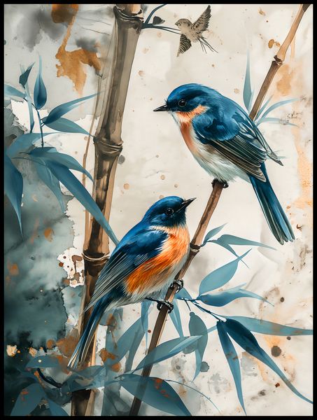 Plakat 75x100cm Trzy Ptaki zdjęcie 2