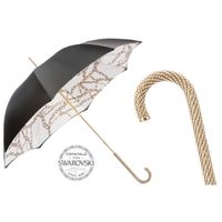 Luksusowy Parasol Pasotti Swarovski Double Cloth Handmade Włochy