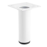 Noga meblowa MELTO 10x3cm metalowa BIAŁA fra