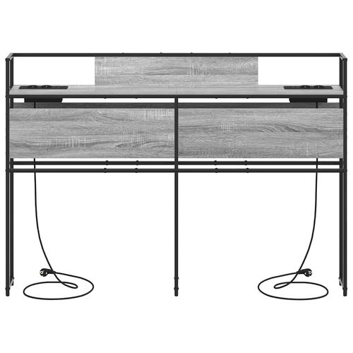 Zagłówek do przechowywania z półką Szary dąb sonoma 140 cm na Arena.pl